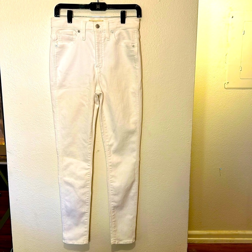 Madewell Cotton, Elastin Premium White Jeans